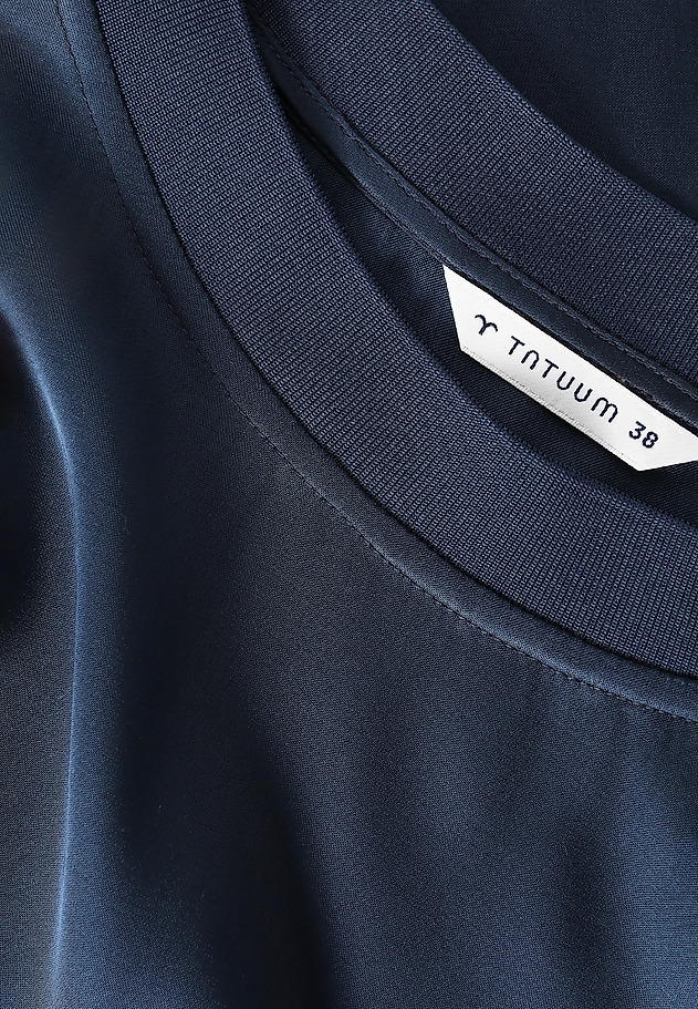 LADIES’ SHORT-SLEEVED SATIN BLOUSE - MALTO 1 LADIES’ SHORT-SLEEVED SATIN BLOUSE - MALTO 1 NIEBIESKI 6