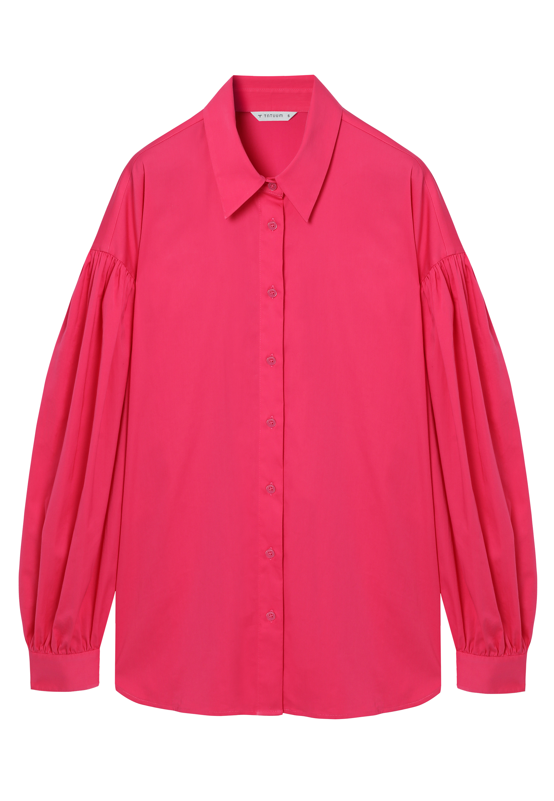 TKANINOWA KOSZULA O LUŹNYM KROJU - LEILA RÓŻOWY 2