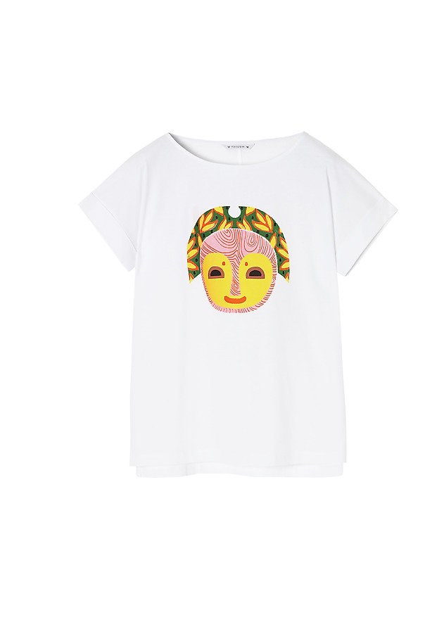 LADIES' COTTON T-SHIRT MAKI 1 LADIES' COTTON T-SHIRT MAKI 1 BIAŁY 4