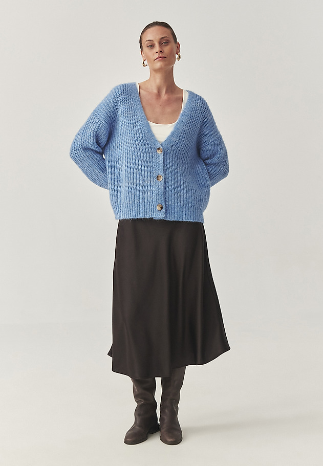 WOOL AND ALPACA CARDIGAN - ADISON WOOL AND ALPACA CARDIGAN - ADISON BLUE 7