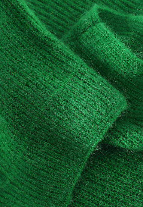 LADIES' TURTLENECK JUMPER WITH WIDE SLEEVES — MAZZY 1 GREEN 2