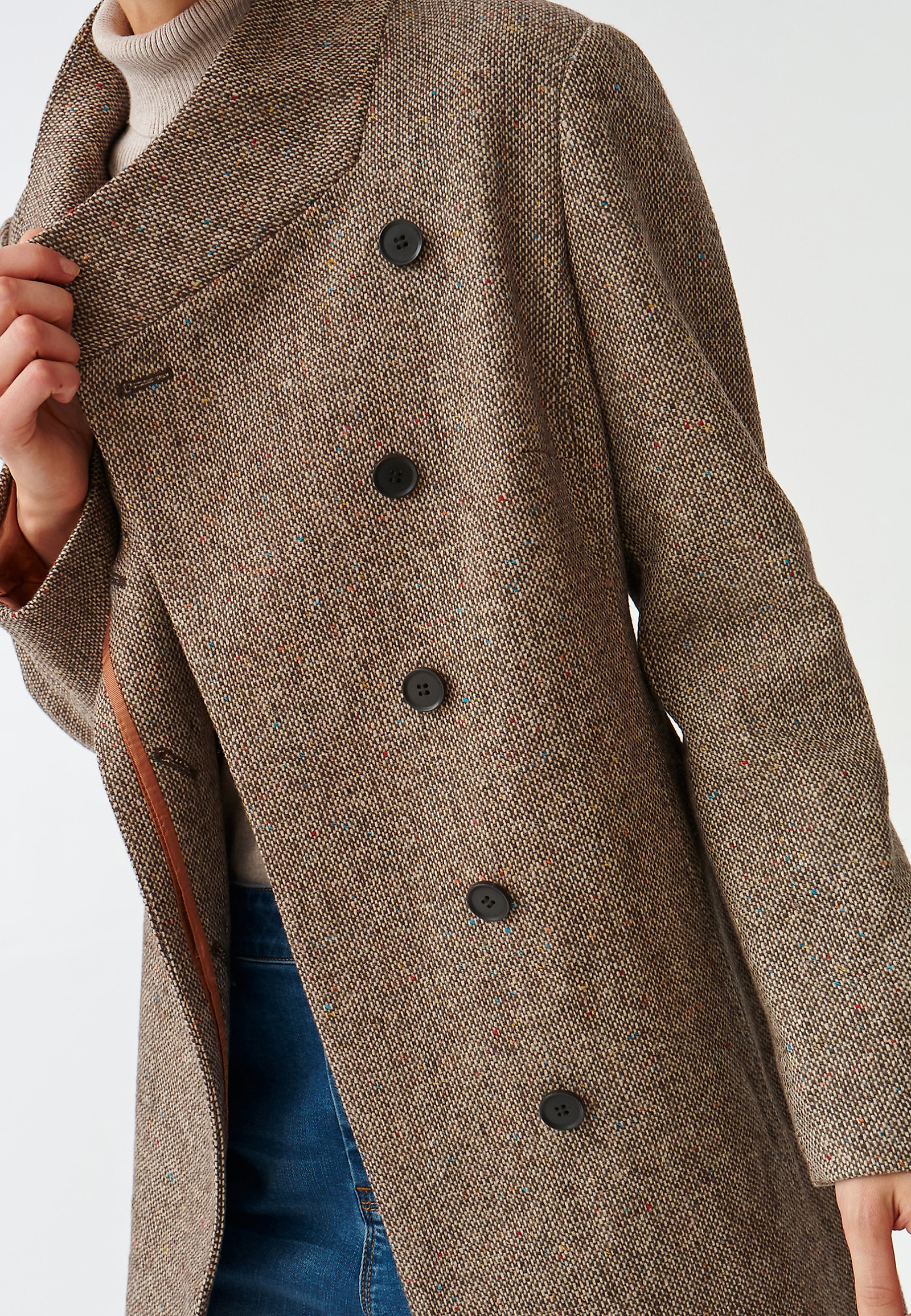 JESIENNY PŁASZCZ DAMSKI TKANINOWY VADIKA 1 JESIENNY PŁASZCZ DAMSKI TKANINOWY VADIKA 1 BRĄZOWY 91440