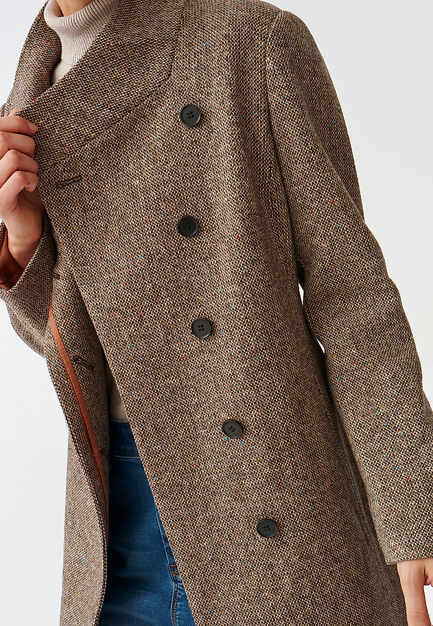 JESIENNY PŁASZCZ DAMSKI TKANINOWY VADIKA 1 JESIENNY PŁASZCZ DAMSKI TKANINOWY VADIKA 1 BRĄZOWY 6