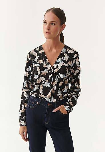 DAMSKA BLUZKA Z MOTYWEM ROŚLINNYM KARIWA 1 DAMSKA BLUZKA Z MOTYWEM ROŚLINNYM KARIWA 1