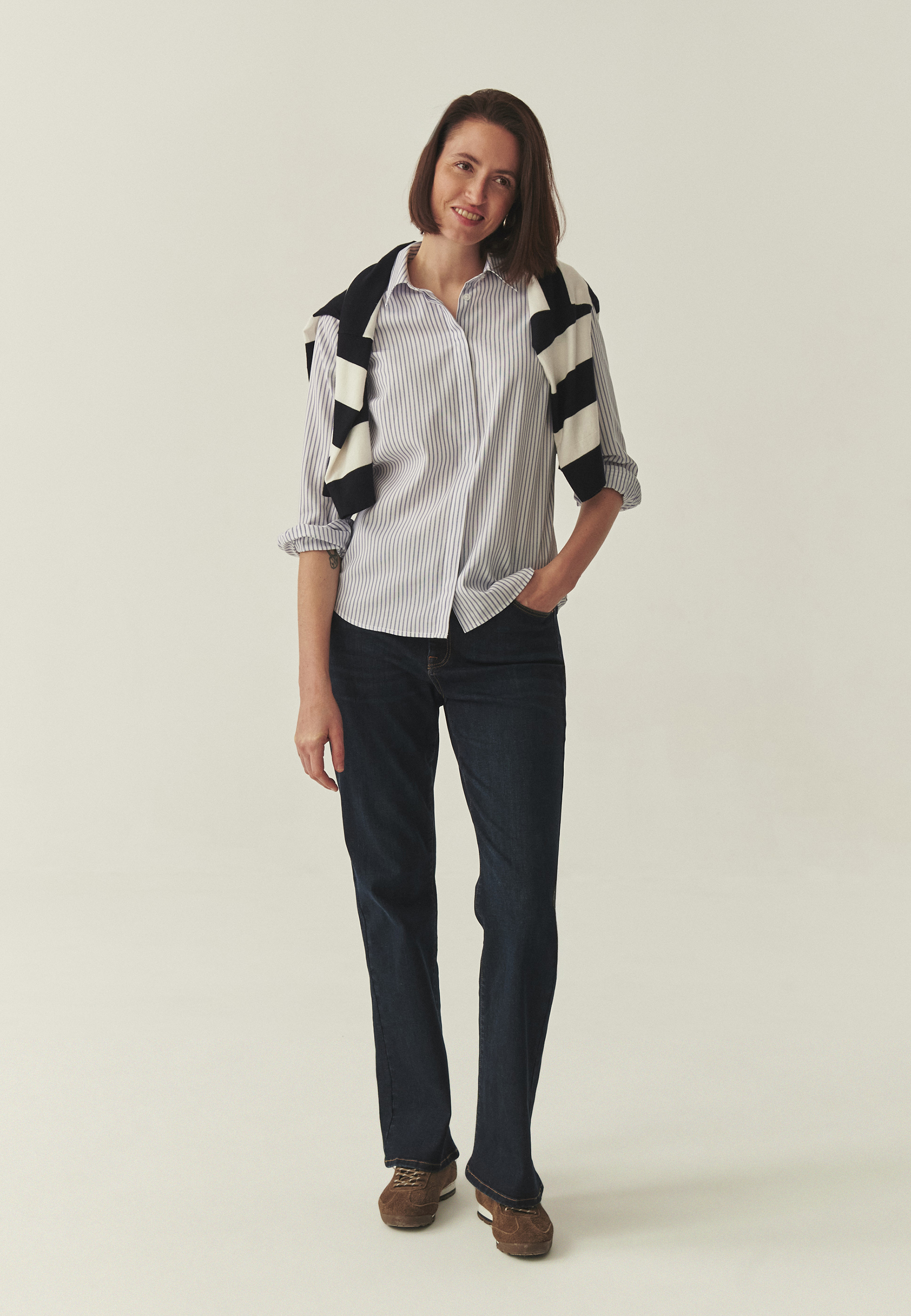 LIGHTWEIGHT SHIRT WITH TENCEL™ LYOCELL - ERWEKE WHITE 2