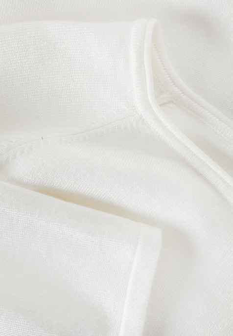 KLASSZIKUS PULLOVER RÁMÁS KIVÁGÁSSAL - BROOKE EKRÜ 2
