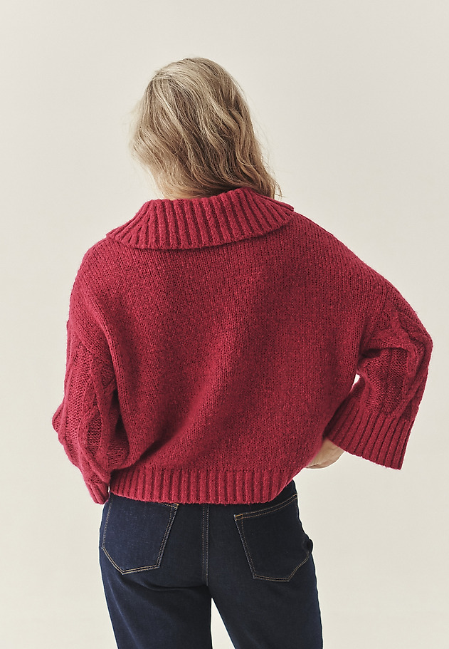 LAZA FELSŐ WOOL ÉS MOHAIR ANYAGBÓL - SERVA LAZA FELSŐ WOOL ÉS MOHAIR ANYAGBÓL - SERVA PIROS 4
