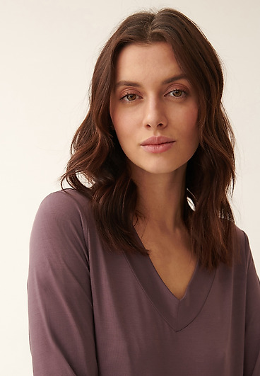 KLASYCZNA BLUZKA DZIANINOWA Z DŁUGIM RĘKAWEM JONKA KLASYCZNA BLUZKA DZIANINOWA Z DŁUGIM RĘKAWEM JONKA