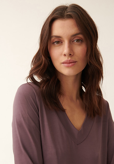 KLASYCZNA BLUZKA DZIANINOWA Z DŁUGIM RĘKAWEM JONKA KLASYCZNA BLUZKA DZIANINOWA Z DŁUGIM RĘKAWEM JONKA