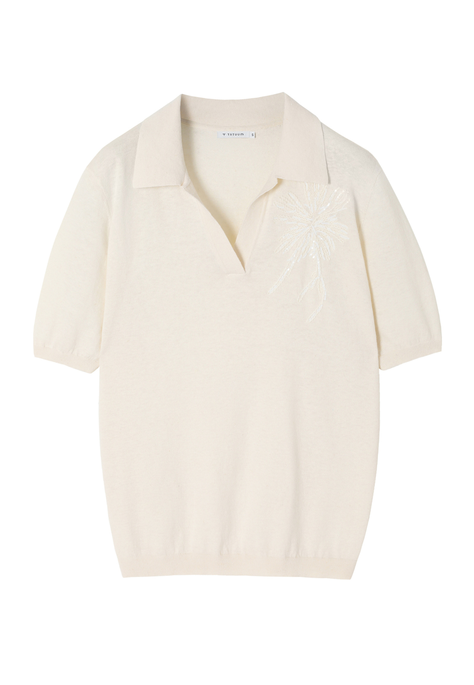 COTTON/LINEN BLOUSE WITH FLORAL PATTERN - LOR COTTON/LINEN BLOUSE WITH FLORAL PATTERN - LOR BEIGE 106627