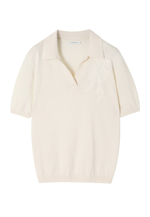 COTTON/LINEN BLOUSE WITH FLORAL PATTERN - LOR COTTON/LINEN BLOUSE WITH FLORAL PATTERN - LOR BEIGE 8