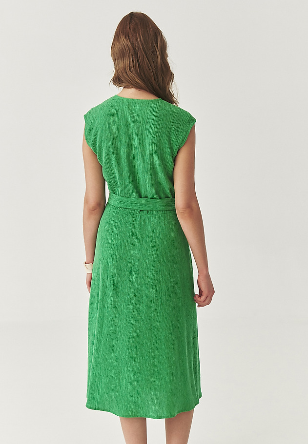 LYOCELL ENVELOPE MIDI DRESS - VITTARI LYOCELL ENVELOPE MIDI DRESS - VITTARI ZIELONY 3