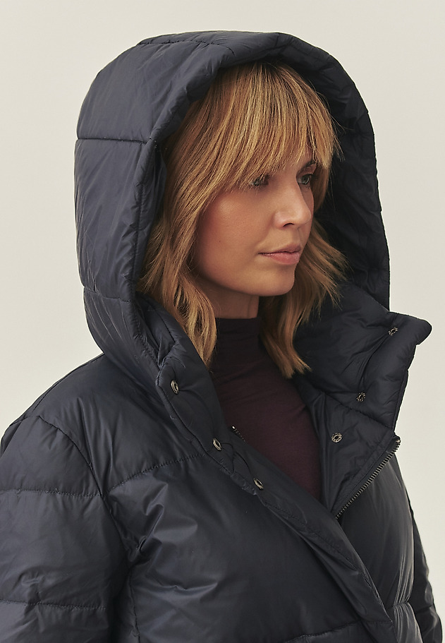 JACKETĂ SUBŢIRE CU GLUGA - MORENA JACKETĂ SUBŢIRE CU GLUGA - MORENA BLEUMARIN 4