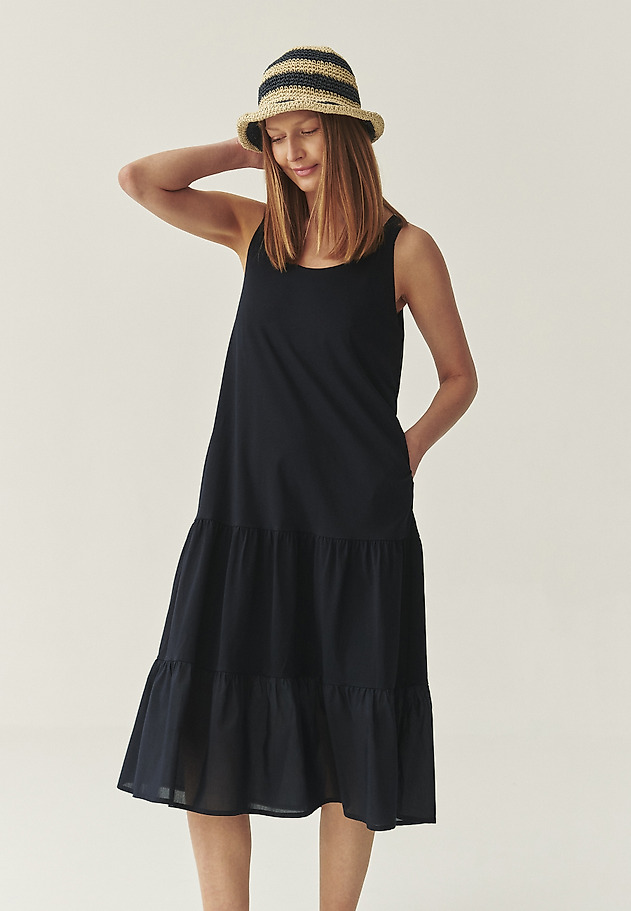AIRY DRESS WITH COTTON - FIA AIRY DRESS WITH COTTON - FIA GRANATOWY 2