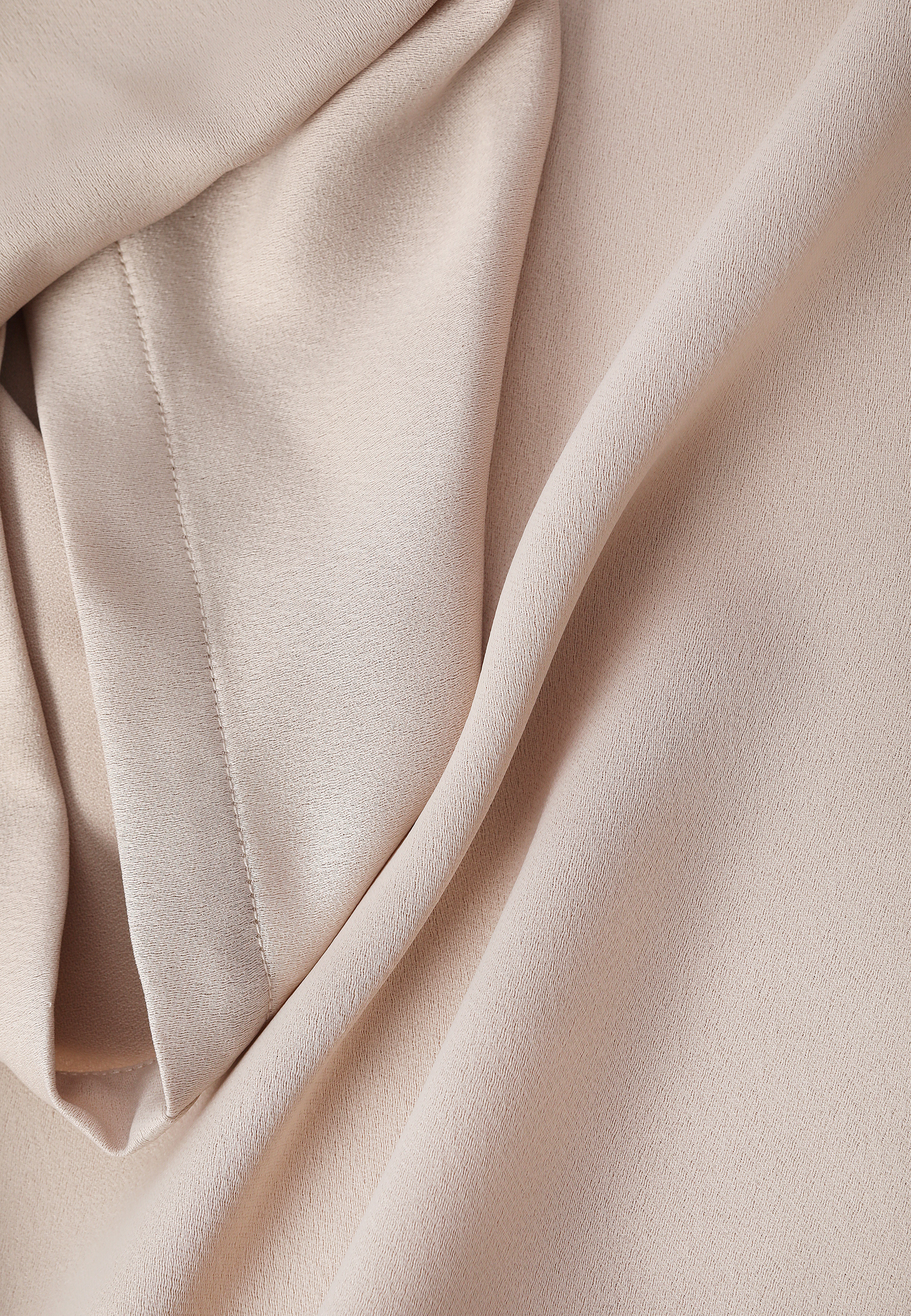 SATYNOWA BLUZKA Z SZEROKIM RĘKAWEM - LAMA 1 SZARY 2