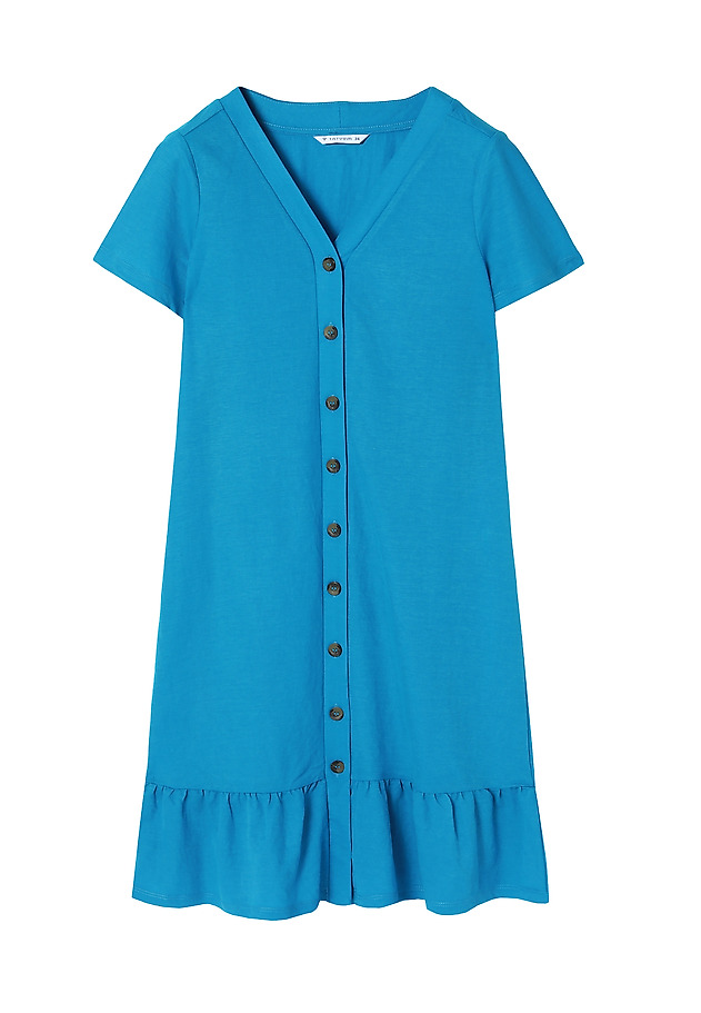 MINI RUFFLE DRESS APIANA MINI RUFFLE DRESS APIANA NIEBIESKI 6