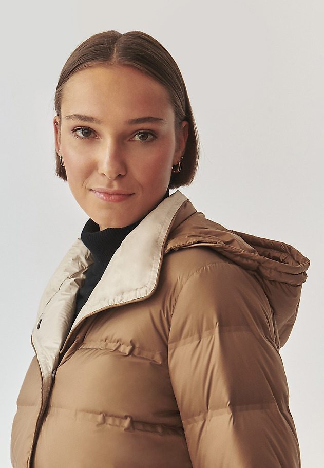 LADIES' PRESS STUDS DOWN JACKET - MARANTINA LADIES' PRESS STUDS DOWN JACKET - MARANTINA BEIGE 5