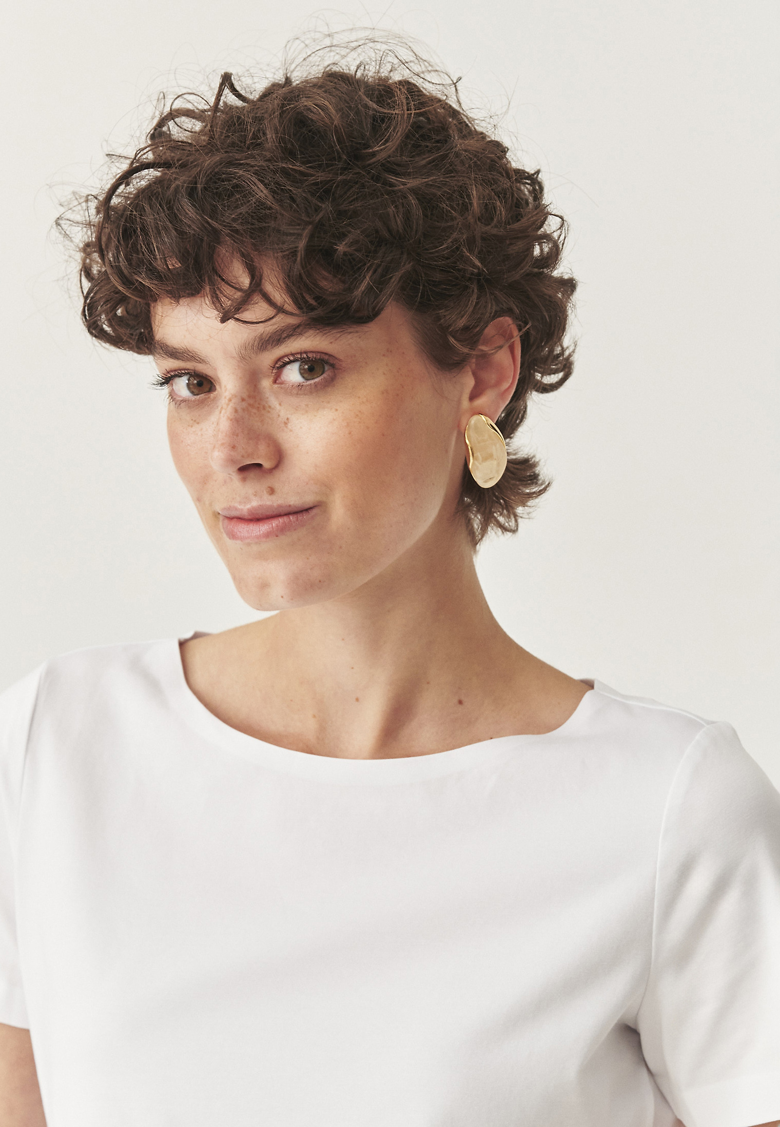 BLUZĂ DIN BUMBAC ADAPTATĂ - MIKAJA BLUZĂ DIN BUMBAC ADAPTATĂ - MIKAJA ALB 113520