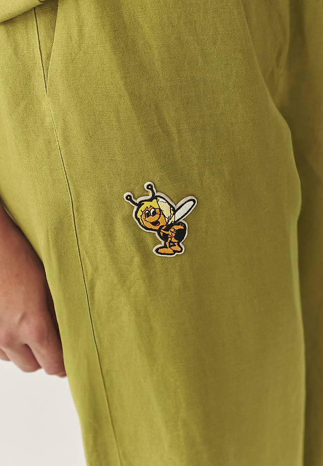 PANTALONI DIN IN VISCOSĂ - PULIONA PANTALONI DIN IN VISCOSĂ - PULIONA VERDE 6