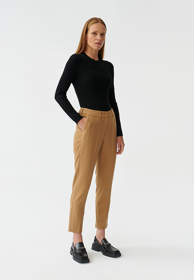 ELEGANT LADIES’ TROUSERS WTH EDGE AMEFI ELEGANT LADIES’ TROUSERS WTH EDGE AMEFI BEŻOWY 2
