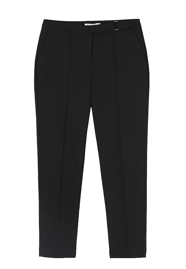 LADIES' FABRIC TROUSERS IN A HERRINGBONE PATTERN JAKINA LADIES' FABRIC TROUSERS IN A HERRINGBONE PATTERN JAKINA BLACK 5