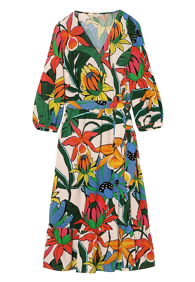 FLORAL ENVELOPE DRESS ESTIMI FLORAL ENVELOPE DRESS ESTIMI MULTIKOLOR 6