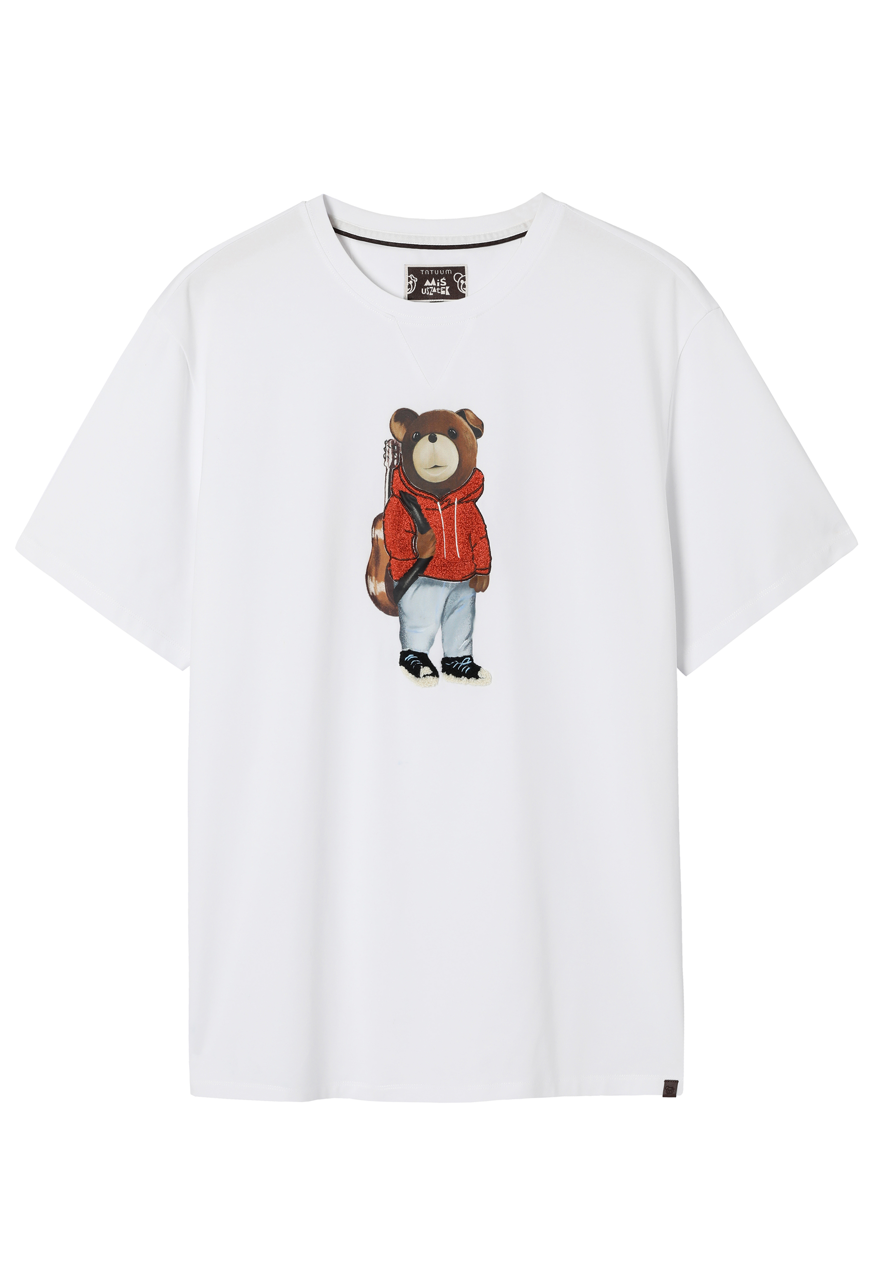 KLASYCZNY T-SHIRT Z BAJKOWYM WZOREM - FRANKO BIAŁY 2