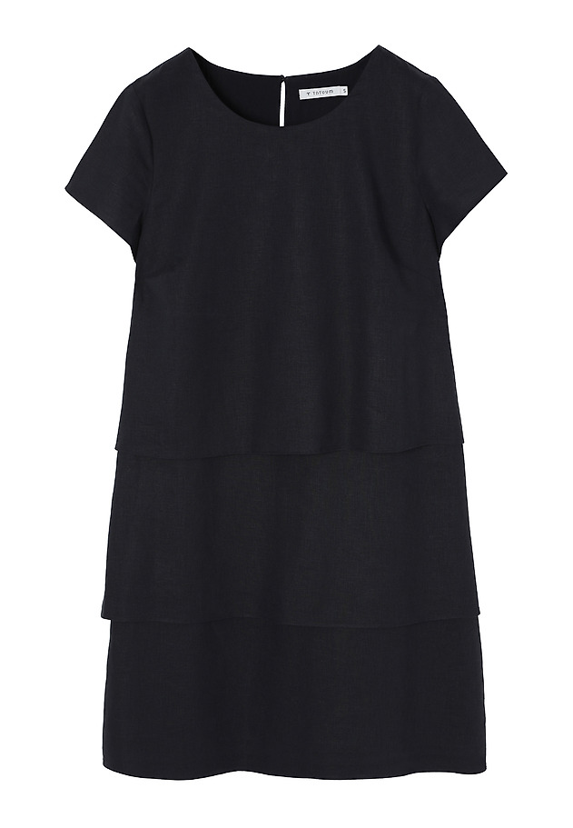 AIRY DRESS WITH LINEN -PAMI 1 AIRY DRESS WITH LINEN -PAMI 1 GRANATOWY 6