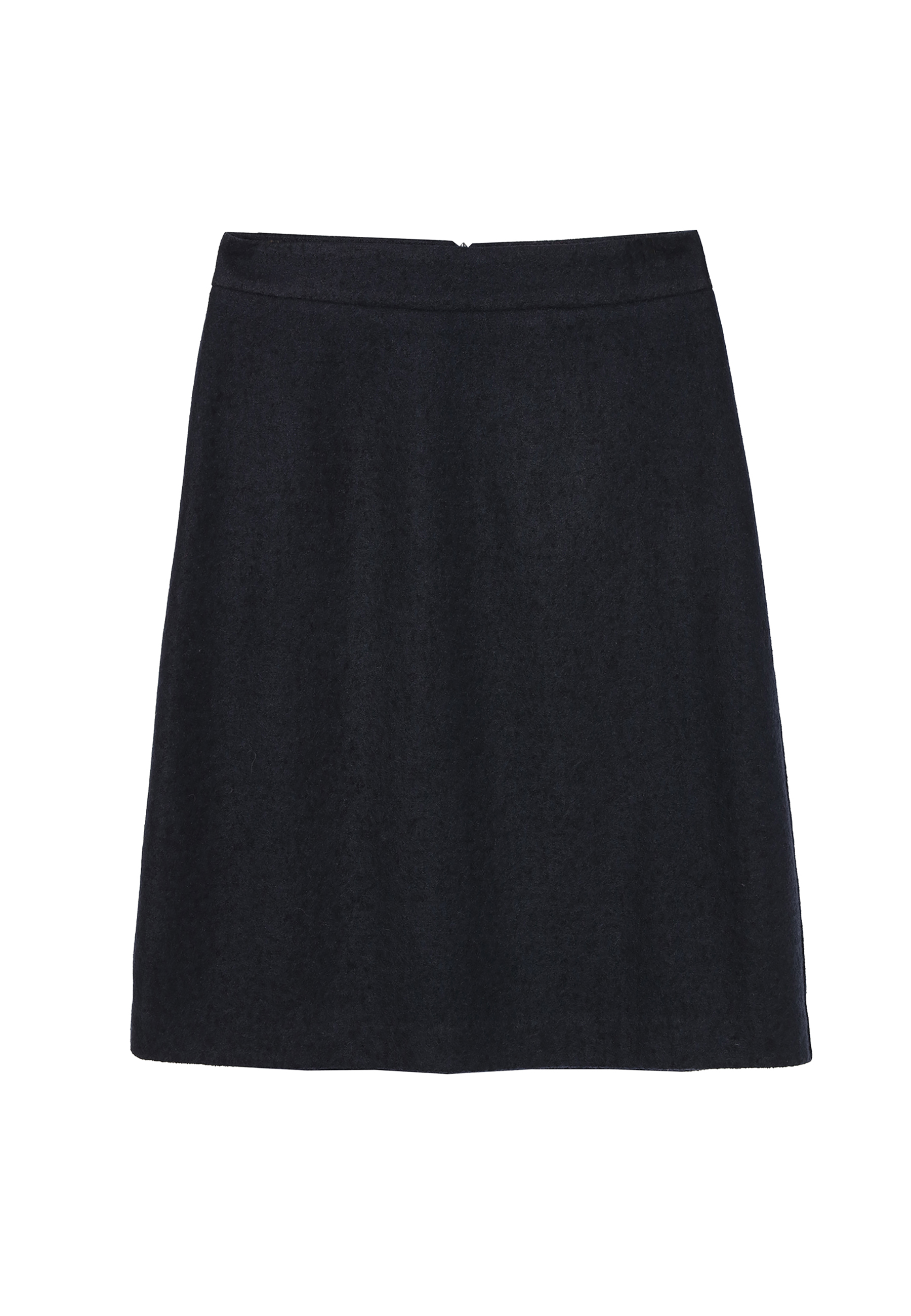 ROZKLOSZOWANA SPÓDNICA Z WEŁNĄ BONI GRANATOWY 2