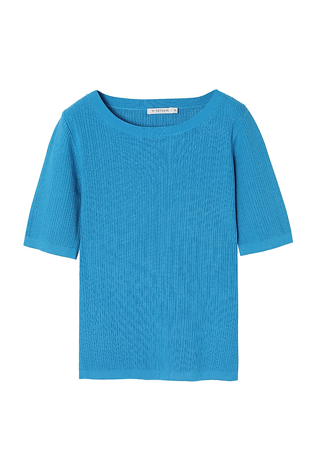 FITTED RIBBED LADIES’ SWEATER - SALMIKO FITTED RIBBED LADIES’ SWEATER - SALMIKO NIEBIESKI 5
