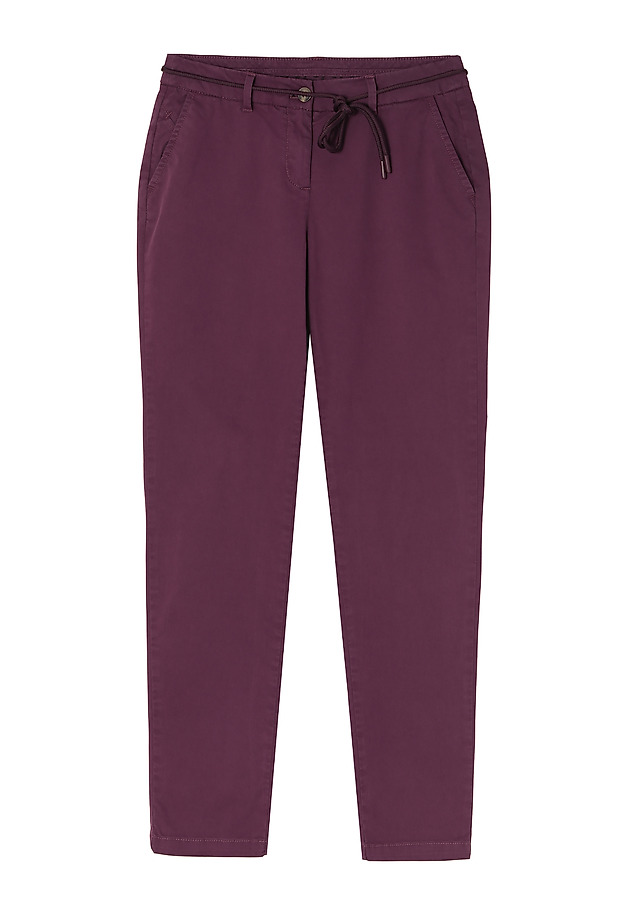 SPODNIE DAMSKIE TYPU CHINO HINO SPODNIE DAMSKIE TYPU CHINO HINO FIOLETOWY 4