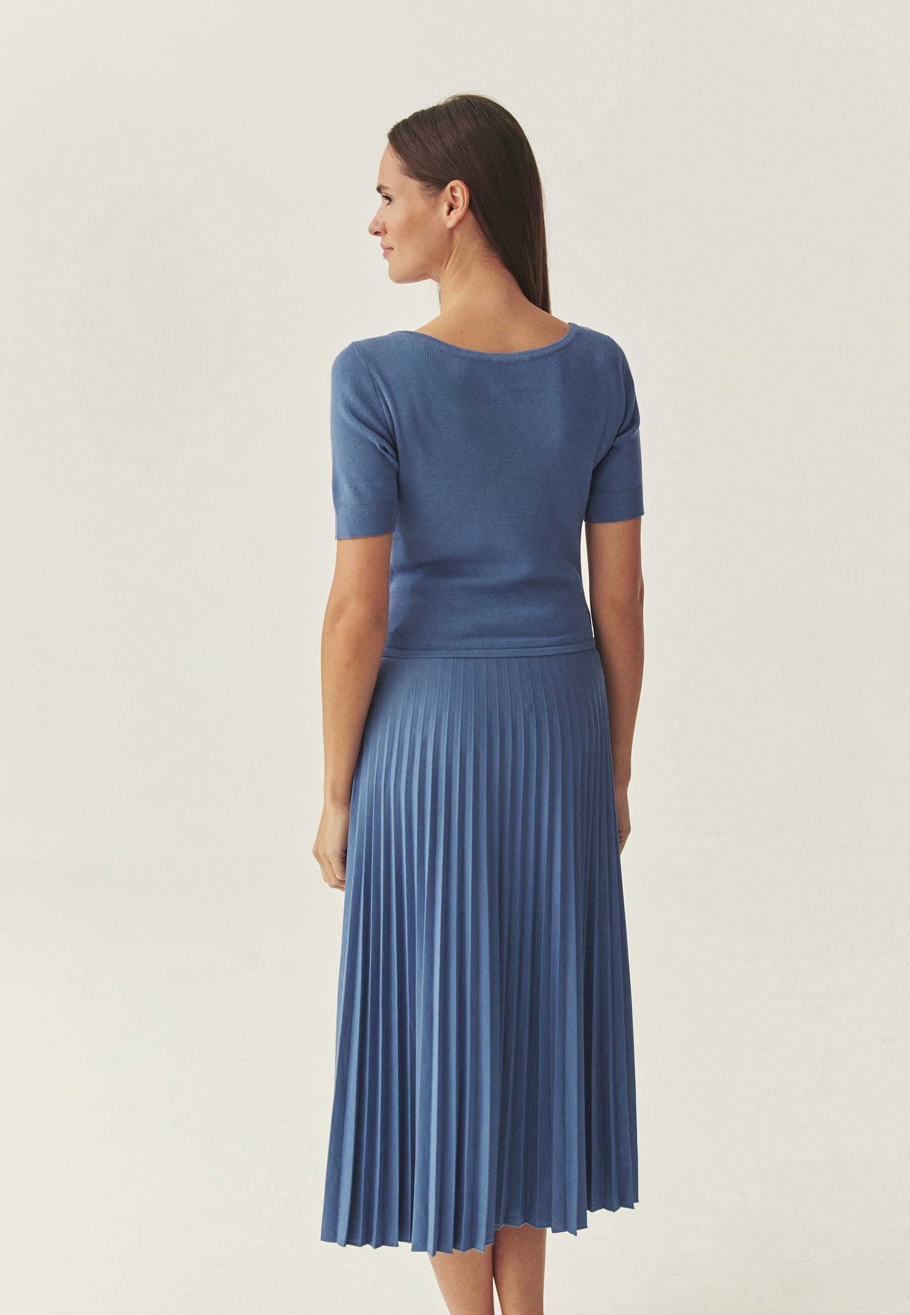 ROCHIE MIDI FALTLUIRATĂ - BELLO BLEUMARIN 2