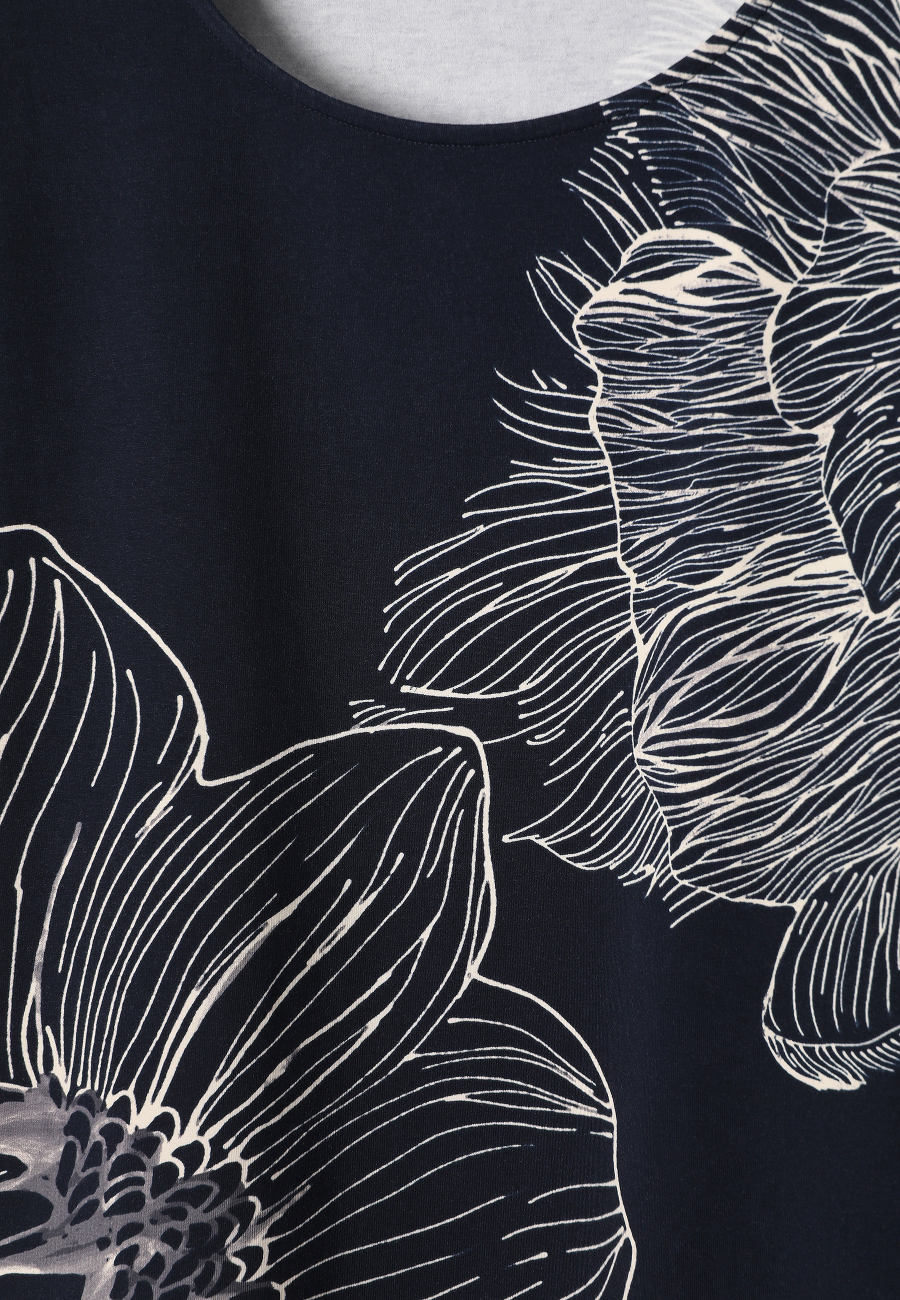 WZORZYSTA SUKIENKA Z BAWEŁNĄ - KOKINA GRANATOWY 2