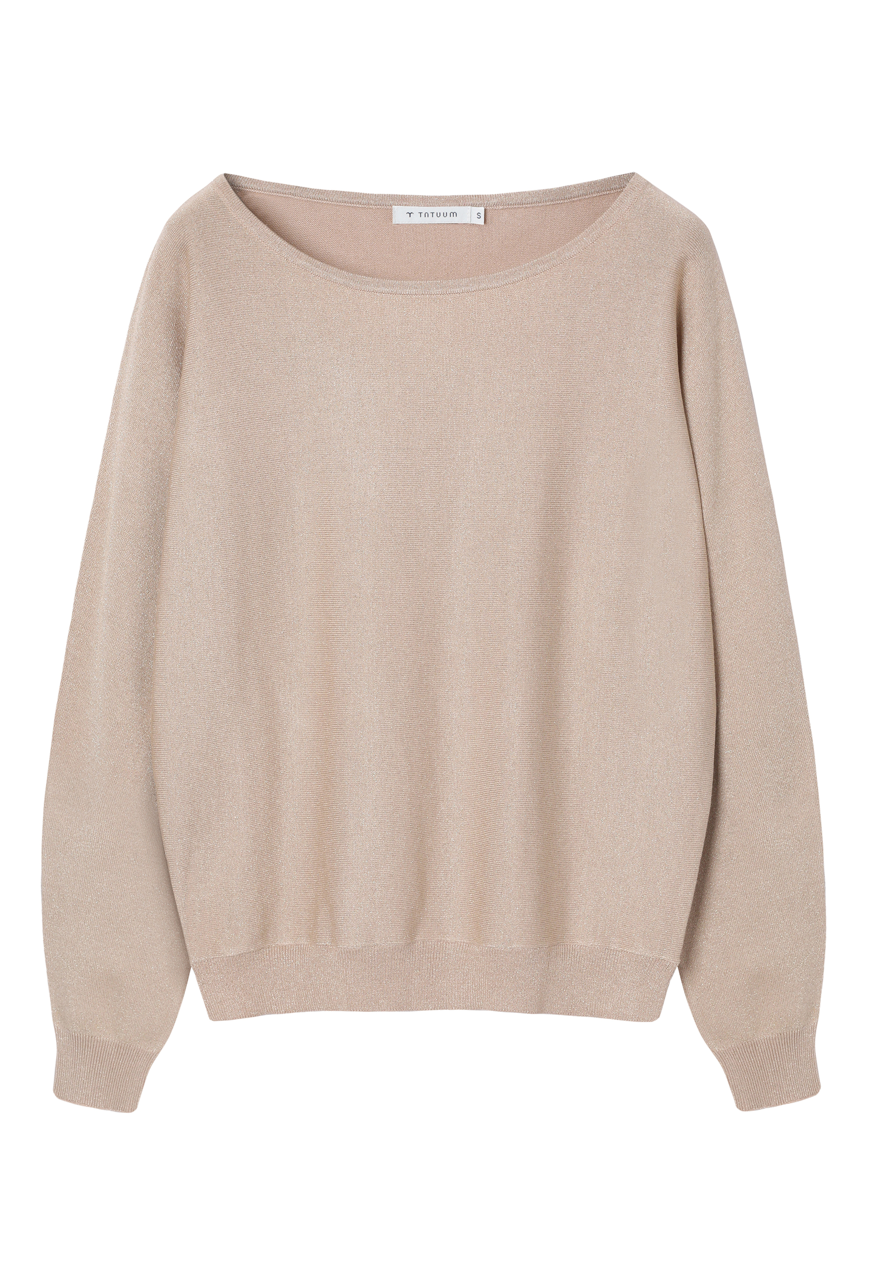 STYLOWY SWETER Z WISKOZĄ - FLARIS 1 BEŻOWY 2