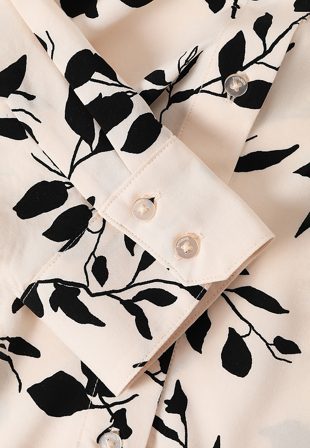 WISKOZOWA KOSZULA DAMSKA W ROŚLINNY WZÓR — BASIL WISKOZOWA KOSZULA DAMSKA W ROŚLINNY WZÓR — BASIL MULTIKOLOR 7