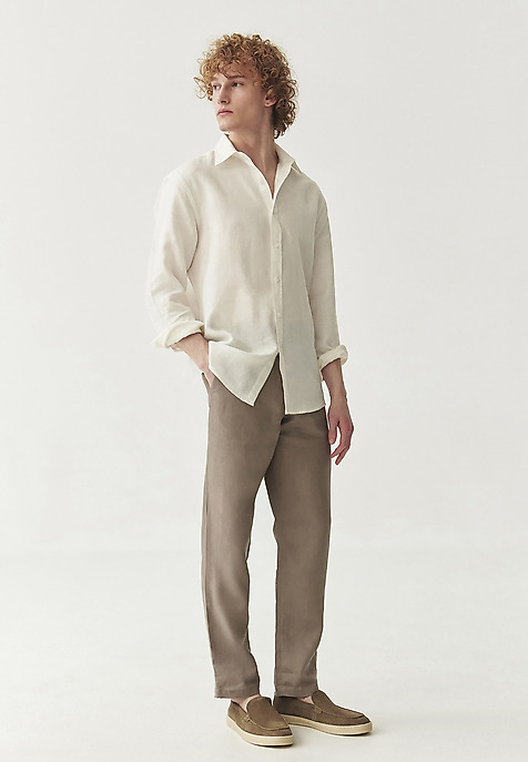 FÉRFI LINEN NADRÁG - ELIO BÉZS 2