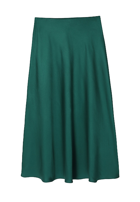 LADIES’ MIDI SATIN SKIRT - SATINI GREEN 2