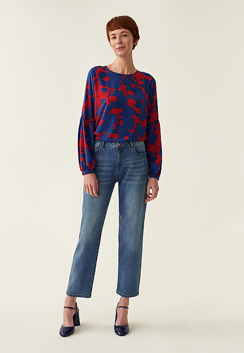 PANTALONI DE DAMĂ DIN DENIM BEZO ALBASTRU 2