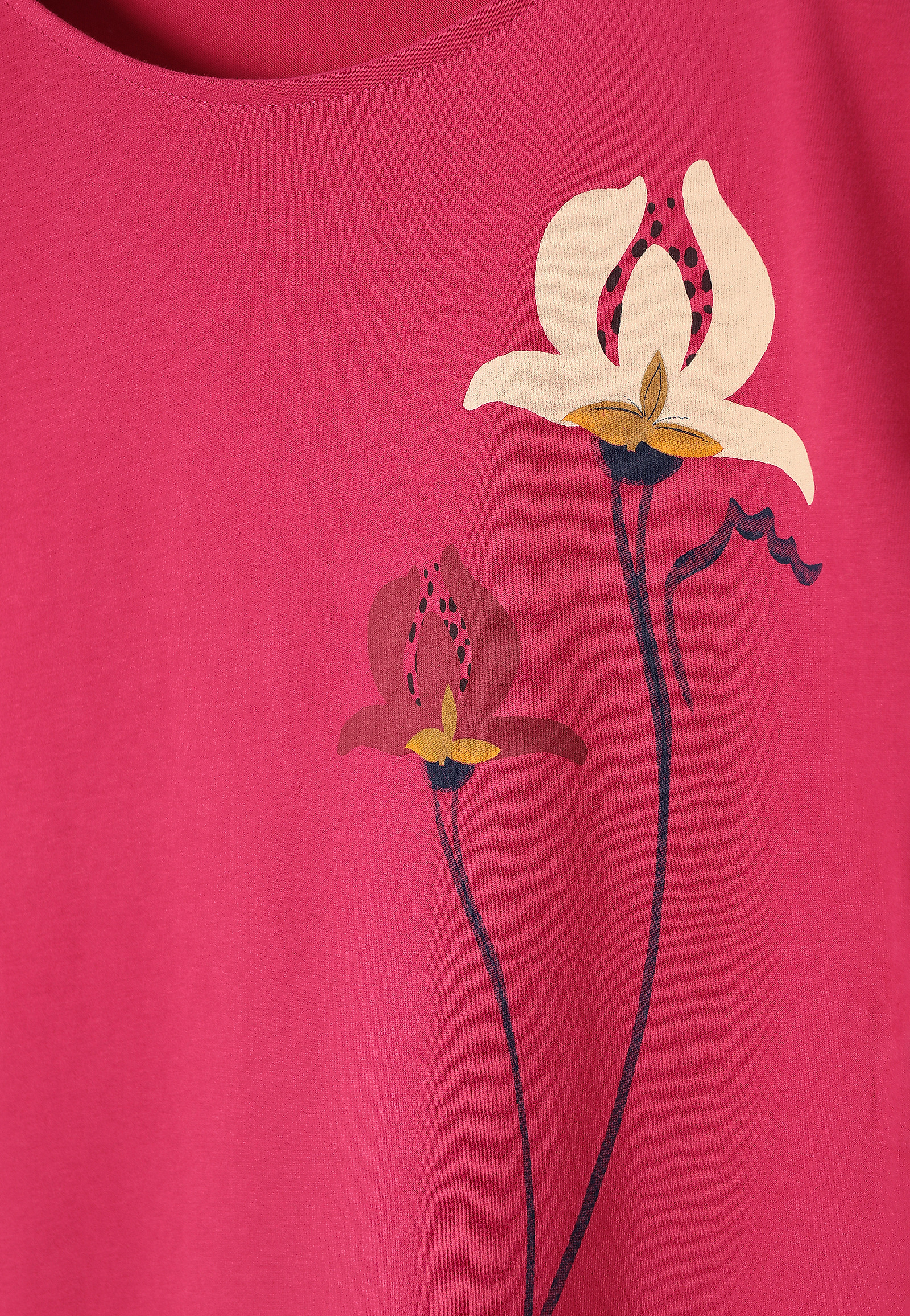 BAWEŁNIANY T-SHIRT Z NADRUKIEM - LALI BAWEŁNIANY T-SHIRT Z NADRUKIEM - LALI RÓŻOWY 112682
