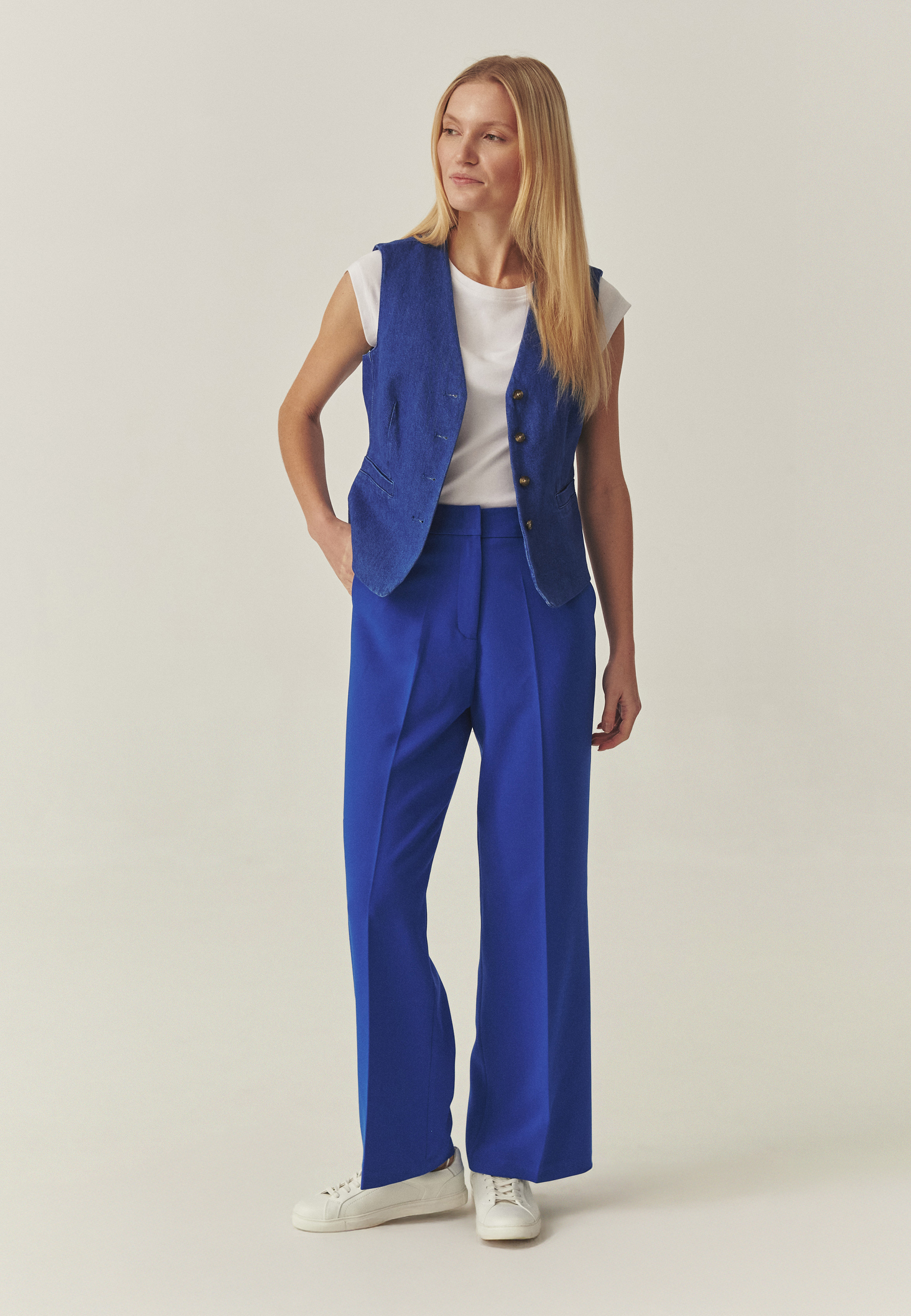 VESTĂ DIN DENIM — RONITA ALBASTRU 2