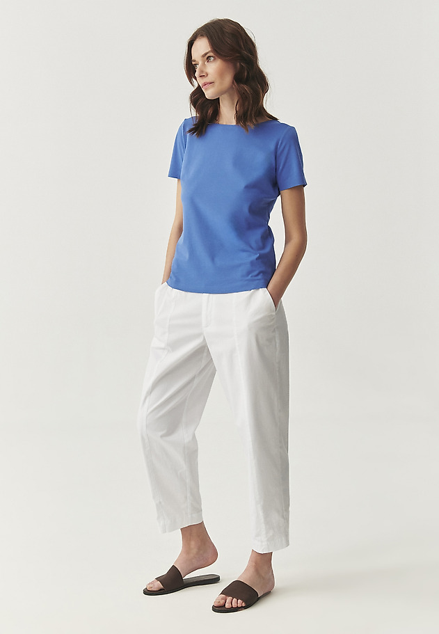 PRILAGODLJENA BOMBAŽNA BLUZA - MIKAJA PRILAGODLJENA BOMBAŽNA BLUZA - MIKAJA MODRA 4