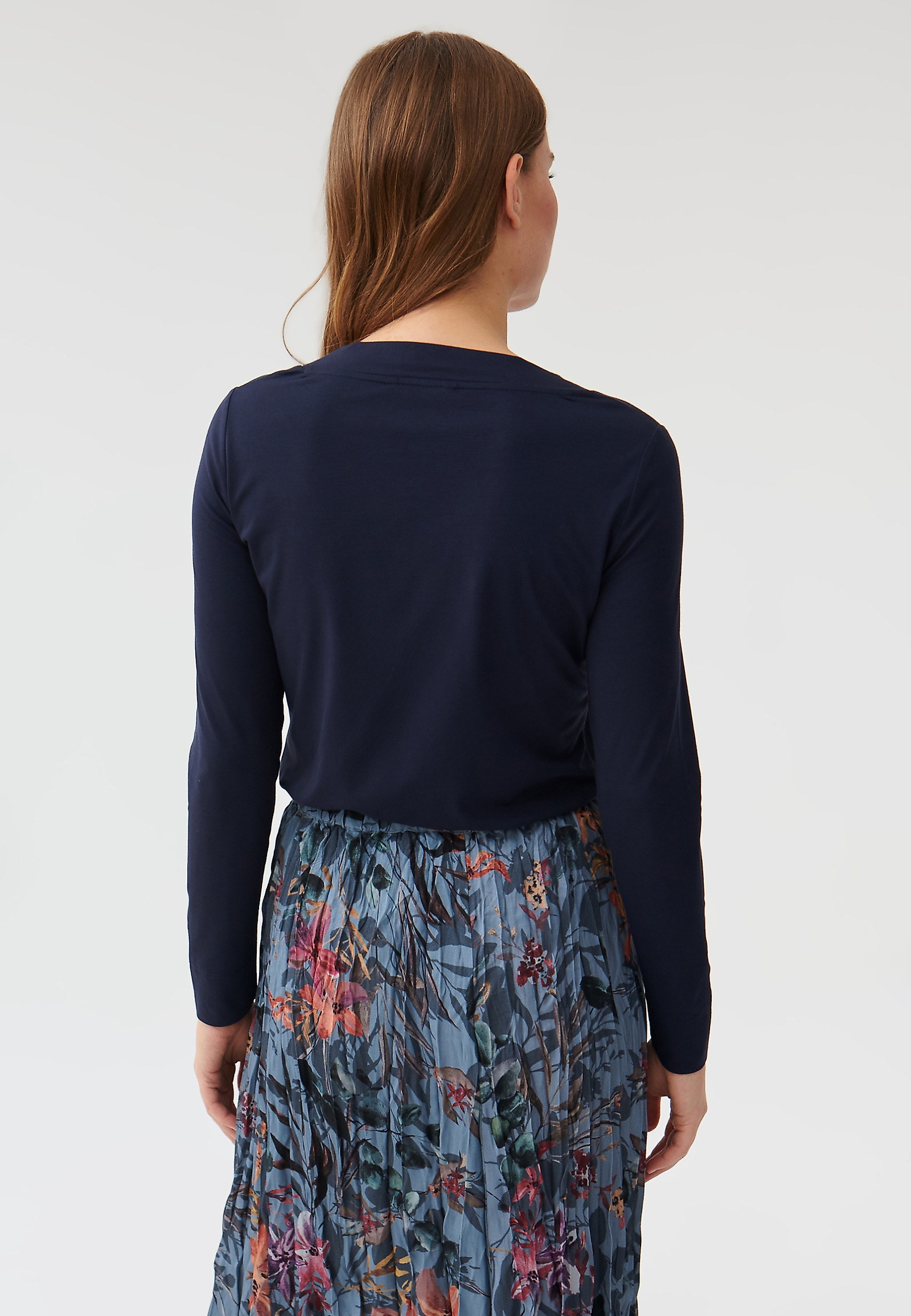 ŽENSKA BLUZA Z DOLGIMI ROKAVI JONKA ŽENSKA BLUZA Z DOLGIMI ROKAVI JONKA TEMNO MODRA 89371