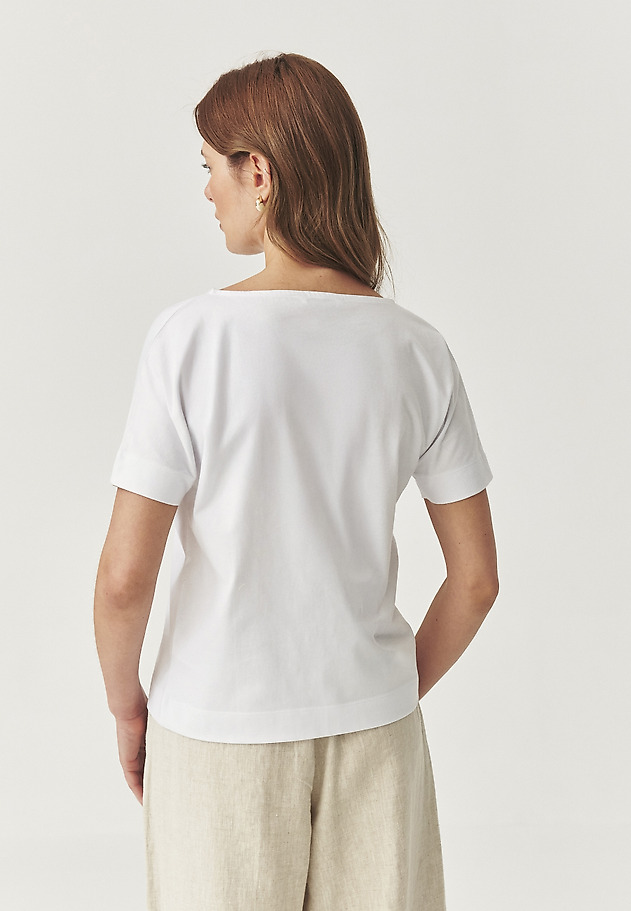 COTTON T-SHIRT - LALI 3 COTTON T-SHIRT - LALI 3 BIAŁY 3