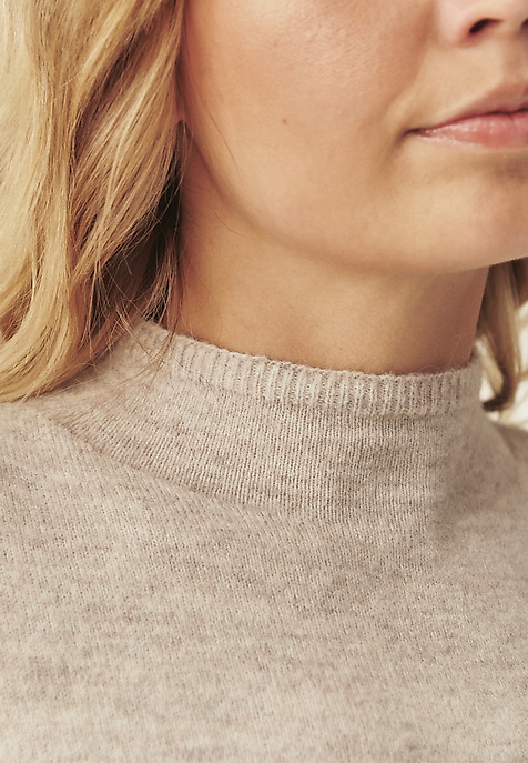 LOOSE-FIT WOOL DRESS - CANARSIE BEIGE 2