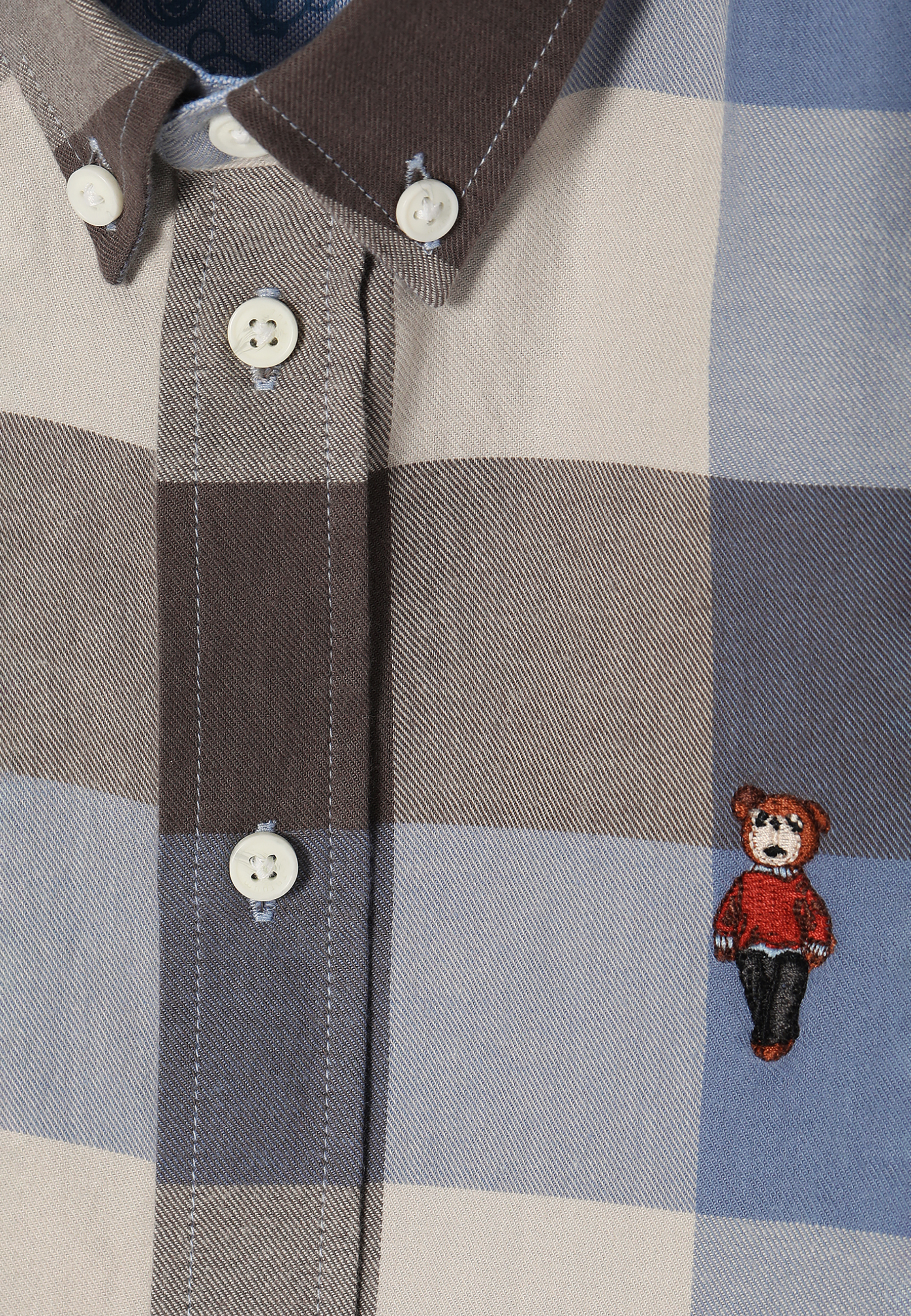 BAWEŁNIANA KOSZULA DZIECIĘCA W KRATĘ Z DŁUGIM RĘKAWEM FRANK KIDS MULTIKOLOR 2