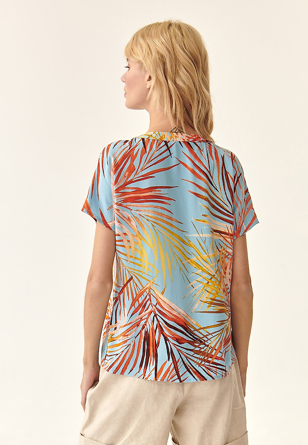LADIES' SHORT-SLEEVED BLOUSE MARELLI LADIES' SHORT-SLEEVED BLOUSE MARELLI MULTIKOLOR 3