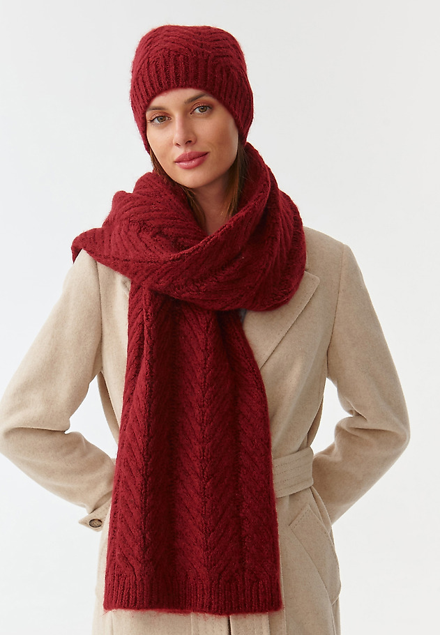 FULAR DE DAMĂ, DIN TRICOT WELLIR FULAR DE DAMĂ, DIN TRICOT WELLIR ROȘU 1