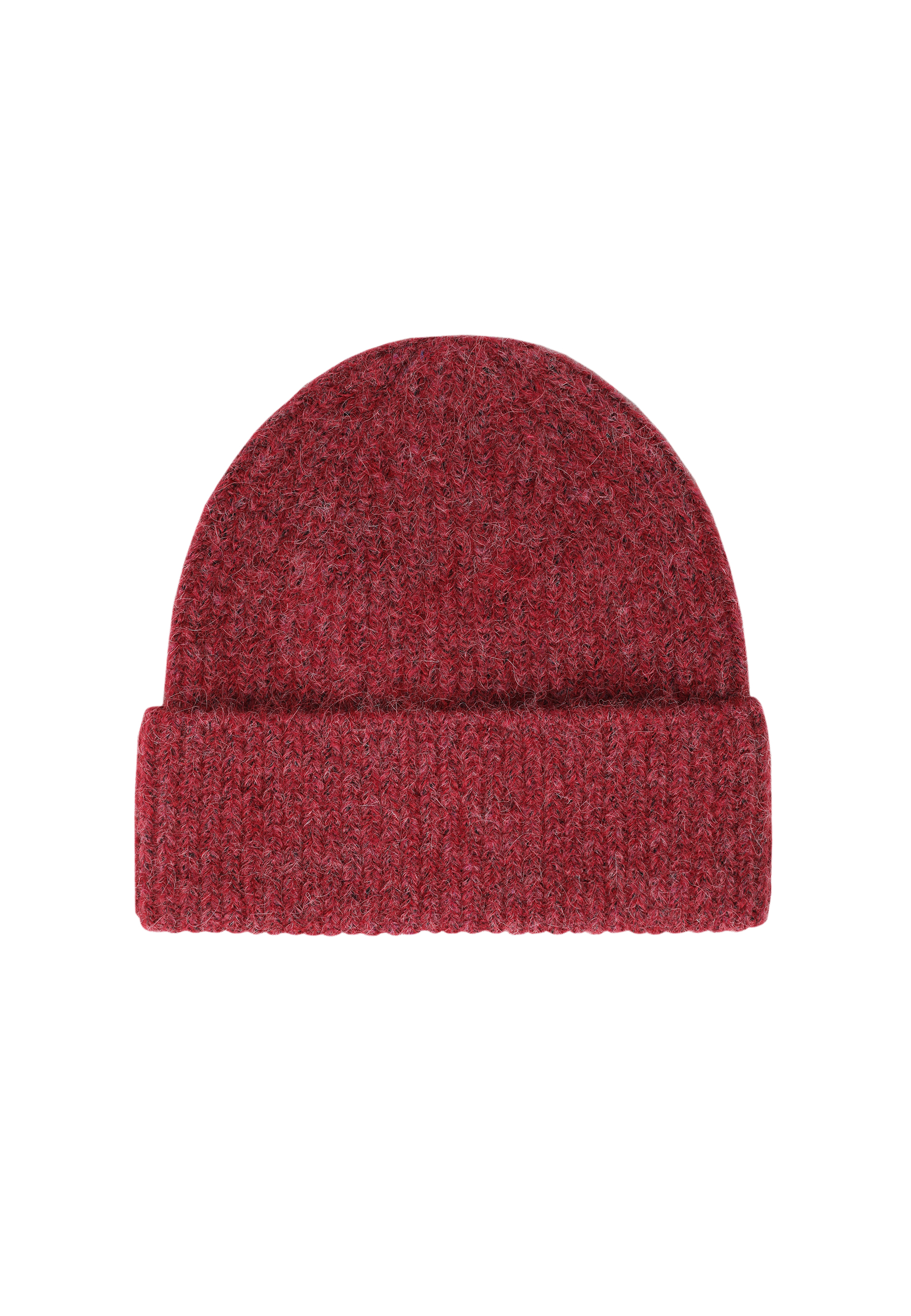 CZAPKA Z DOMIESZKĄ WEŁNY - STORI CZERWONY 2