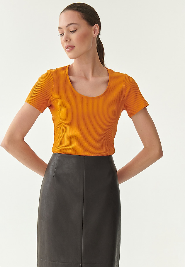 PREPROSTA ŽENSKA BLUZA FILOMI PREPROSTA ŽENSKA BLUZA FILOMI ORANŽNA 3