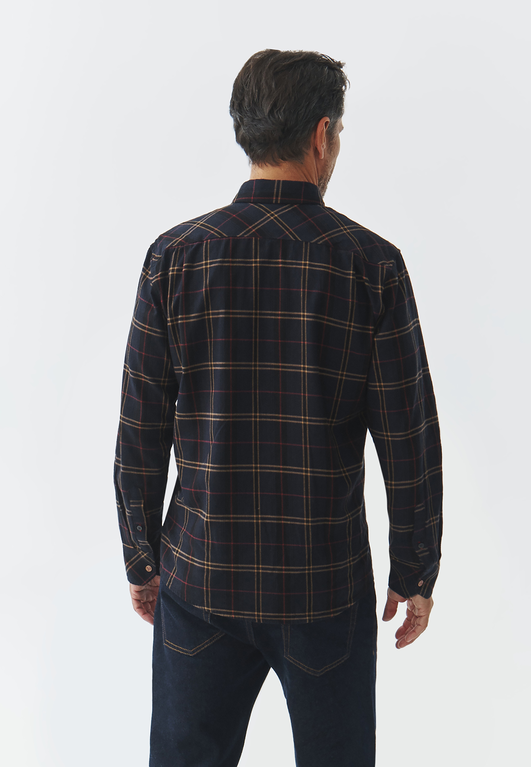 BAWEŁNIANA KOSZULA MĘSKA W KRATĘ — MARCO 2 MULTIKOLOR 2